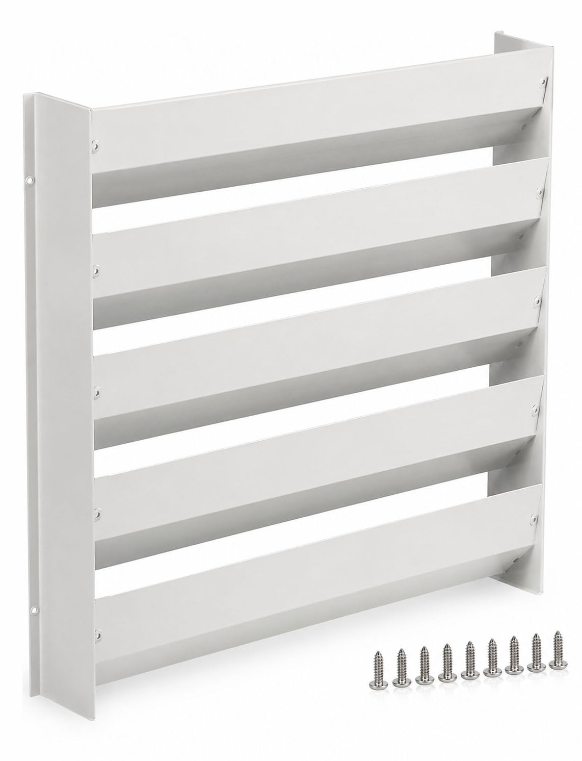 Deflettore aria condizionata esterno, guida flusso AC in acciaio(45x45cm/17.7x17.7in)