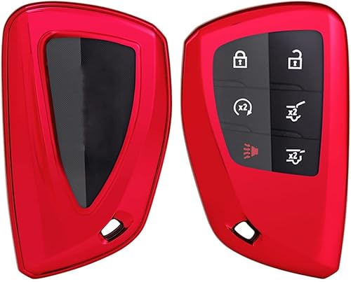 Miniatura 7 de Funda para llavero de entrada sin llave para GMC Yukon Chevy Suburban Tahoe GM-1354156513537962 Buick (azul)