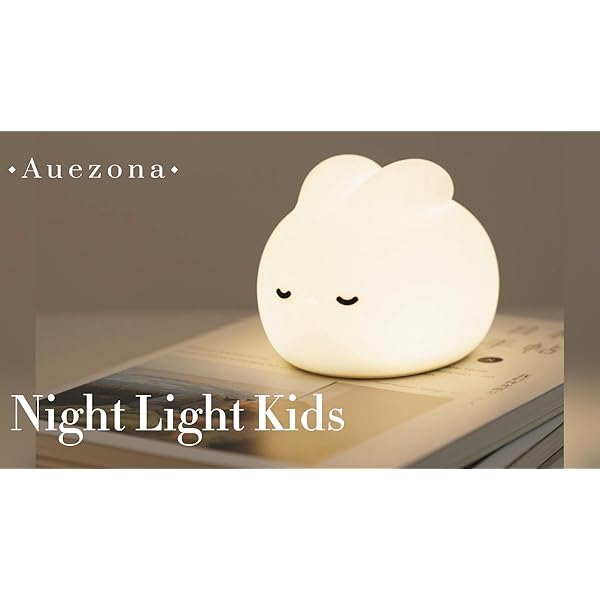 Lapin Veilleuse Bébé Tactile, Silicone Veilleuse Enfant, USB Rechargeable Peut être Chronométré, Kawaii Deco Chambre, Lampe de Chevet Enfant Lapin Veilleuse pour Cadeau Bebe Anniversaire, Noël 51AcYDNUhGL. SS600