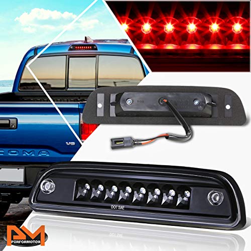 PM PERFORMOTOR Full LED 3rd Third Brake Light High Mount Stop Light Compatible with Tacoma 95-21,Clear Lens