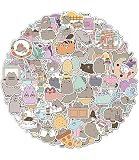 Cartoon Stickers, Stickers for Laptop,Bumper,Skateboard,Water Bottles,Computer,Phone,Cartoon Anime Stickers for Kids Teens Adult (Pusheen(100PC))