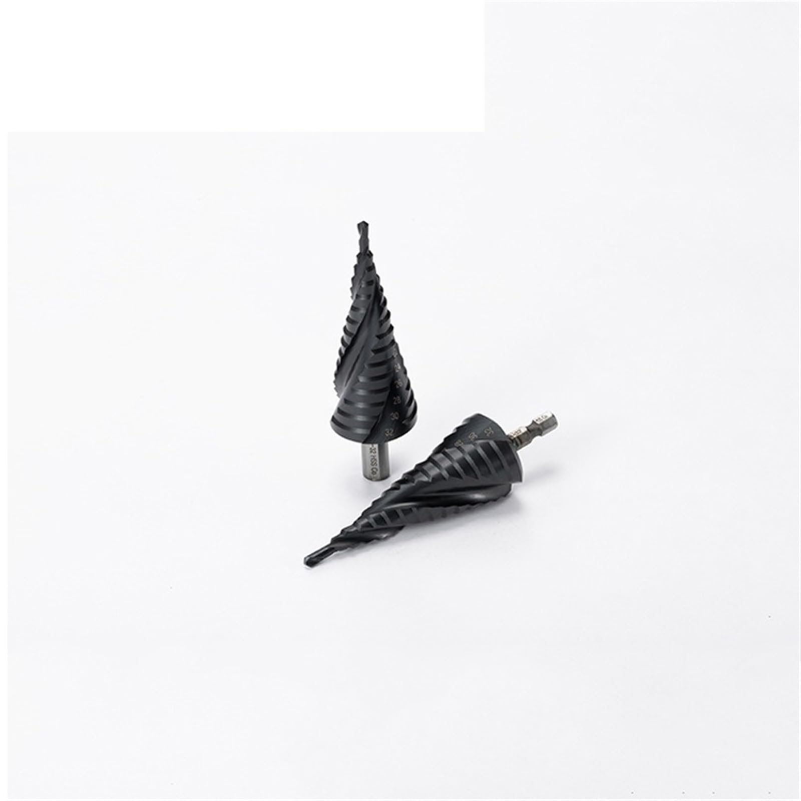 1Pcs M35 Cobalt TiALN Step Drill Bit Spiral Groove 3 Flutes Quick Change Shank Industrial for Stainless Steel(4-12mm(9 Steps),Straight Shank)