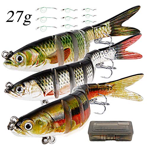 MEJOSER 3pz Esche Artificiali Spinning 9pz Lenza