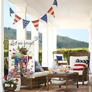 Patrioticgardenflags12x18inchdoublesidedmemorialdaylestweforgetsmallsummerdecorationforfarmhouseholidayyardindependencedayveteransday4thofjulyoutdoordecor Urban Country Home Decor Patriotic garden flags 12×18 inch double sided memorial day lest we forget small summer decoration for farmhouse holiday yard independence day veterans day 4th of july outdoor decor urban country home decor