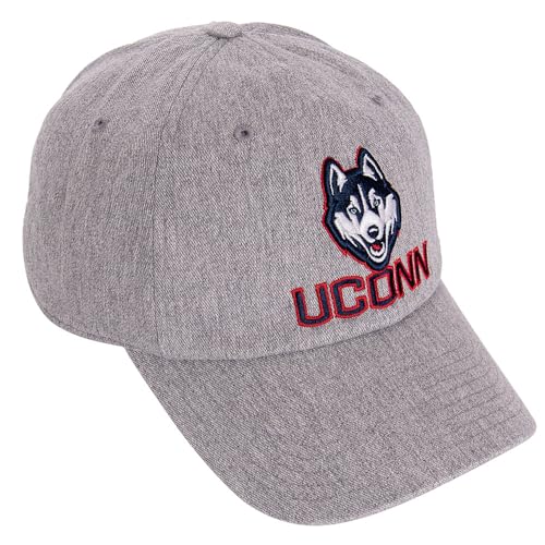Desert Cactus UConn Huskies Embroidered Baseball Hat (F1) Grey