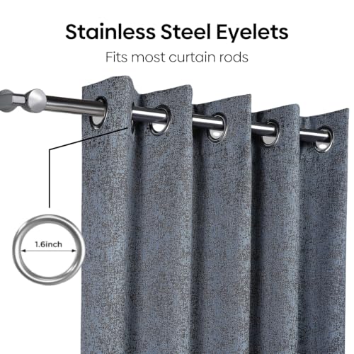 Image of haus & kinder Metallic Blackout Jacquard Window Curtain 5 Feet Long Pack of 1 | 100% Room Darkening Luxe Metallic Teal 130 x 152 cm