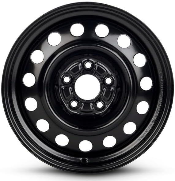 New 16x6.5 inch OEM Direct Replacement Steel Wheel for Hyundai Elantra 2011–2017 5-114.3mm Black 16 in Rim 403002Y907