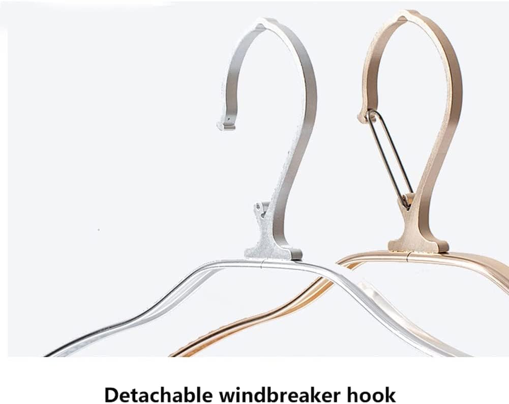 Heavy Duty Hangers,Hangers Coat Hangers Aluminum Alloy Clothes Hangers Non Slip Space Saving Coat Hangers Le Hangers for Clothes 10 Pack,