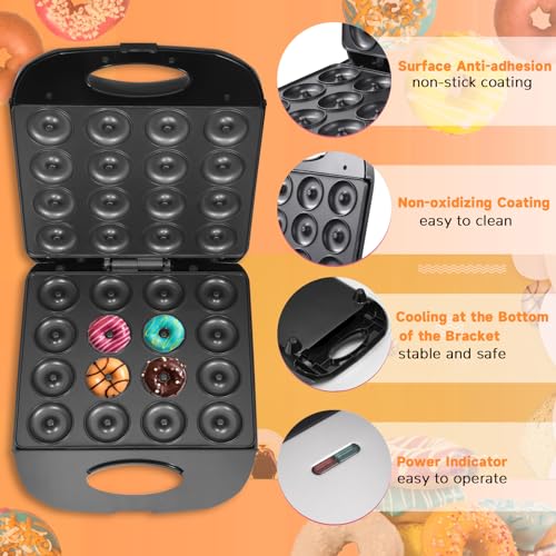 Huafunwin Mini Donut Maker, 16 Holes Small Doughnuts Maker Machine thumb #3