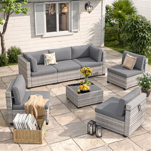 MAISON Backyards 6-Seat Modular Patio Set with Cushions