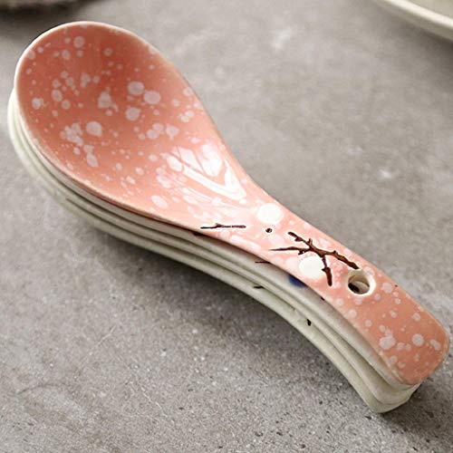 Cuillère à mélanger en céramique manche long de style japonais pour table - 7