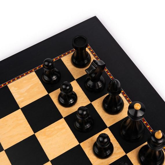 Set de Ajedrez Oficial Gambito de Dama, Ideal para Aficionados y Clubes, Tablero de ajedrez y Piezas de ajedrez para niños y Adultos, Conjunto de ajedrez, Juego de Ajedrez