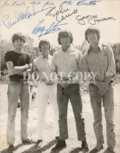 Fotografía de The Beatles en el set de Bahamas para decorar tu salón de música