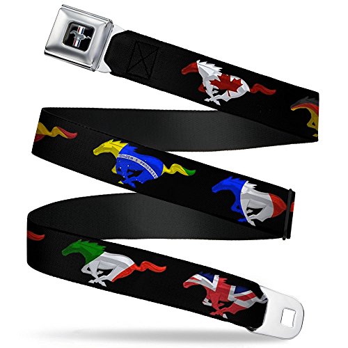 Cinturón con hebilla Mustang XL casual para vaqueros de caballero