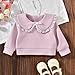 Aalizzwell Baby Girl Fall Clothes Winter Spring Pullover Sweatshirt Skort Bell Bottom Outfit 18-24 Months Purple