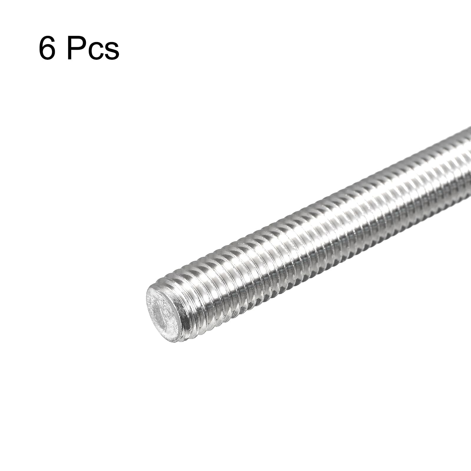 QUARKZMAN Varilla Roscada Completamente M14 X 150Mm Paso de Rosca de 2Mm Acero Inoxidable 304 Varillas Roscadas de Mano Derecha 6 Pack