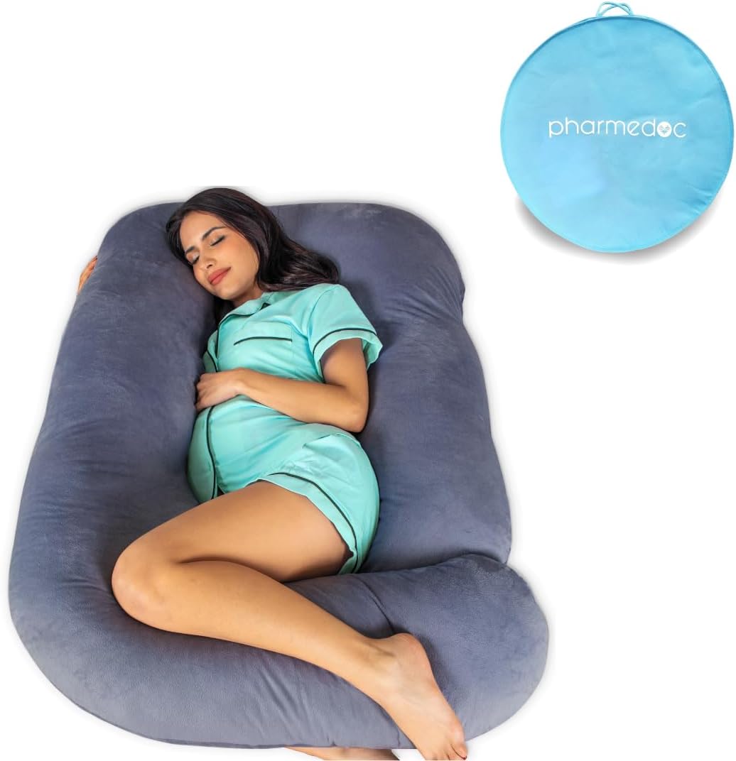 Pharmedoc Pregnancy Pillow & Carrying Case