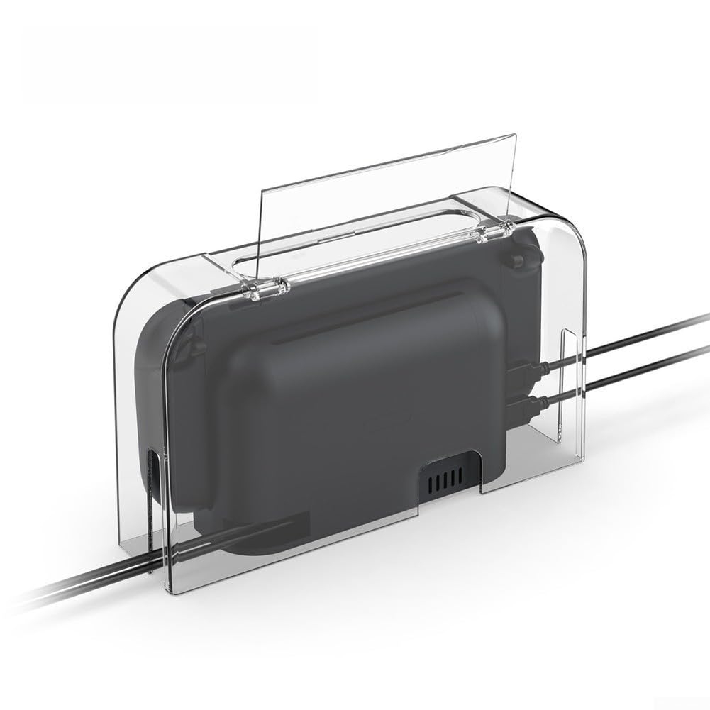 Cubierta antipolvo de acrílico transparente, para Nintendo Switch 2, compatibilidad de protección de base con procedimientos de acoplamiento estándar