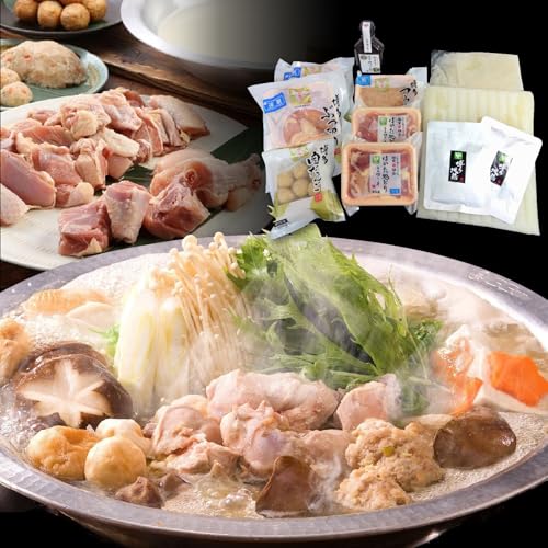 福岡ブランド はかた地どり コラーゲン入り プレミアム 水炊き セット (5〜6人前) セット品