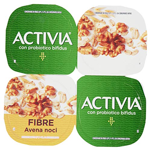 Danone Activia Fibre Avena Noci, 4 x 125g