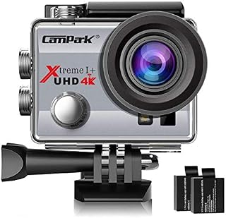 Campark ACT74 Action Camera 4K 30fps WiFi Ultra HD Waterproof Sports Action Cam,Free