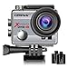 Campark ACT74 Action Camera 4K 30fps WiFi Ultra HD Waterproof Sports Action Cam,Free Mounting Accessories 2 Rechargeable Batteries Bikes Motorbike Snorkeling(Silver)