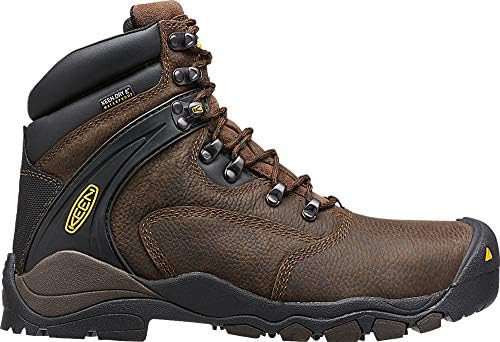 KEEN Utility Men's Louisville 6" Steel Toe Waterproof Work Boot, Cascade Brown/Cascade Brown, 15 Wide US | Image 1