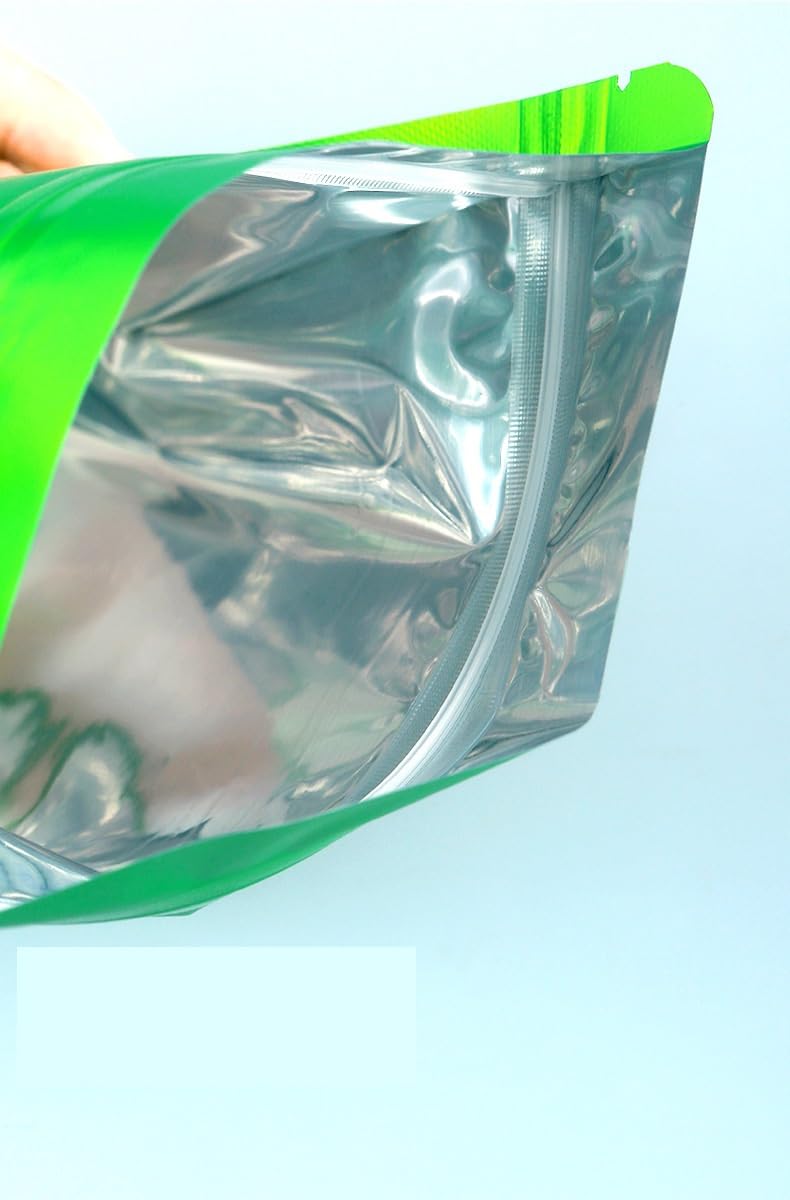100 Piezas De Bolsas De Mylar Resellables, Bolsas De Almacenamiento De Alimentos De Color Degradado, Bolsas Con Cremallera, Bolsas De Papel De Aluminio, Bolsita De Empaque Para Almacenamiento De
