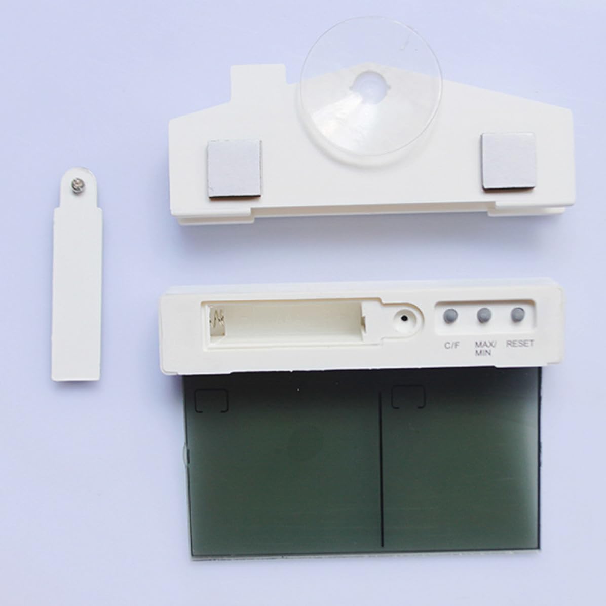 Outdoor Weather Station LCD Thermometer with Suction Cup for Windows