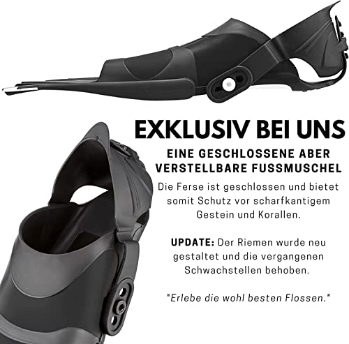 Kurzflossen für Erwachsene zum Schnorcheln und Schwimmen