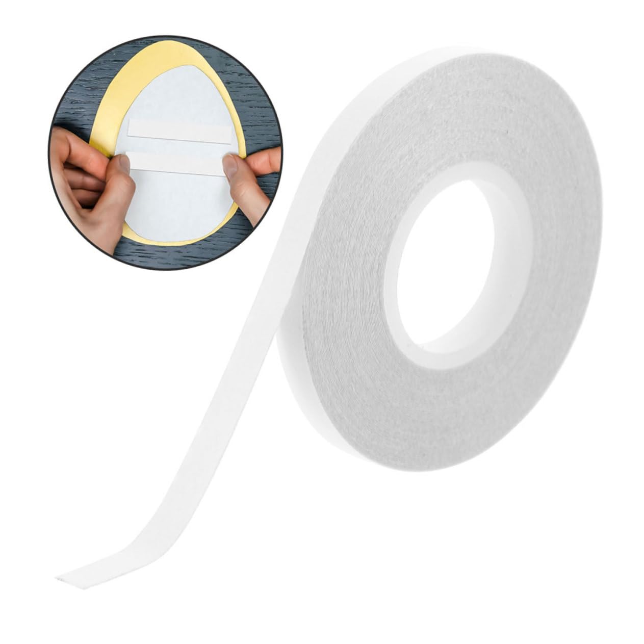Ruban Adhésif Double Face Hydrosoluble – Rouleau De 20 M – Pour Couture, Patchwork, Fixation Temporaire De Tissu - 3