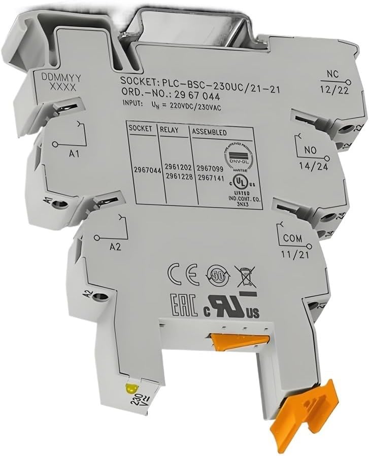 PLC-BSC-230UC/21-21, 2967044, 230V AC/DC Screw Connection, 1-10 Pieces(5PCS)