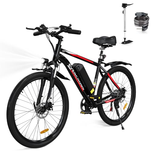 EVERCROSS EK15 E Bike, 26 Zoll E Bike Herren Damen mit 36V 12Ah(432Wh)...
