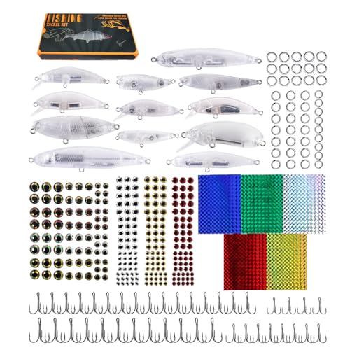 CrankBaits Minnow Set Blanks Hard Baits Set Lure Making Suppl