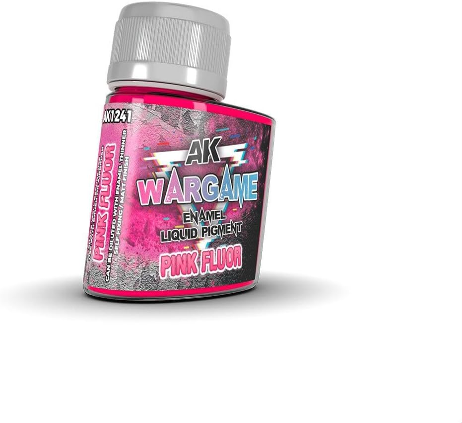 Fluorescent Pink Enamel Pigment: 35ml by AK Interactive