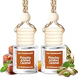 吊り下げ式車用芳香剤、長持ちする香り、女性用かわいい芳香剤、非毒性エッセンシャルオイルディフューザー2個パック、米国製。