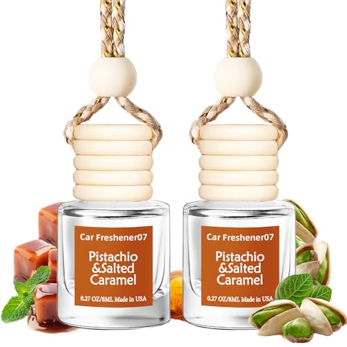 Image of Hanging Car Air Freshener, Long Lasting Scent, Cute Air Fresheners for Women, 2 Pack Non-Toxic Essential Oil Diffuser, Made in USA