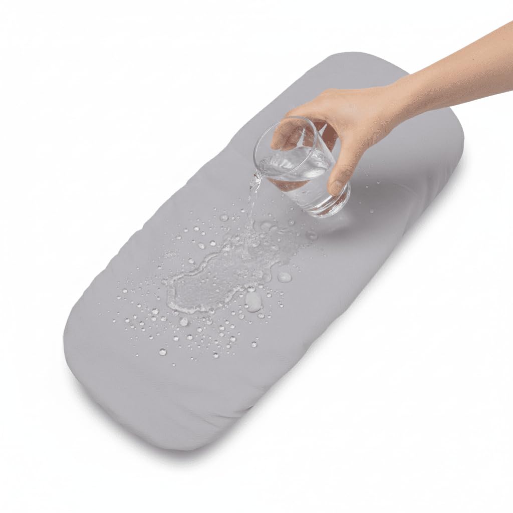 Sabana Bajera Capazo Impermeable para Joolz AER 2 | Funda Colchón Protector Cuco Carrito Bebe | ALGODÓN BLCO | 100% Algodón Certificado Oeko-Tex® Organic Cotton — view 12