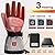 ALLJOY Heated Gloves for Men Women 5000mAh Rechargeable Heating Gloves 3 Heating Levels Touchscreen Electric Gloves Waterproof Windproof Heated Winter Gloves for Motorcycle Ski