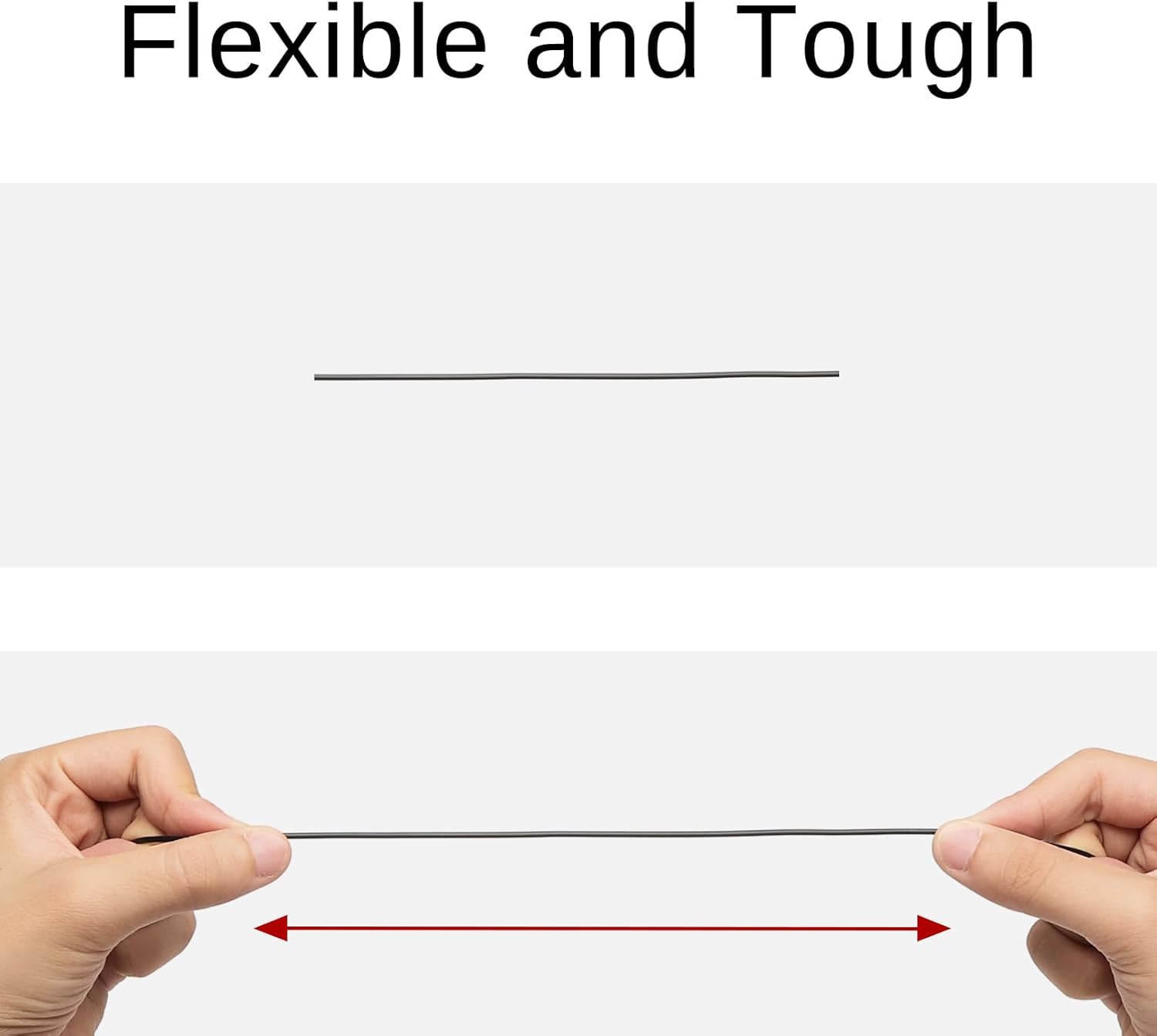 SainSmart GT-3 High Flowability Flexible PLA Filament 1.75mm, High Flow 3D Printer Filament for High-Speed Printing, 2.2 LBS (1KG) Spool, Dimensional Accuracy +/- 0.04mm, Black