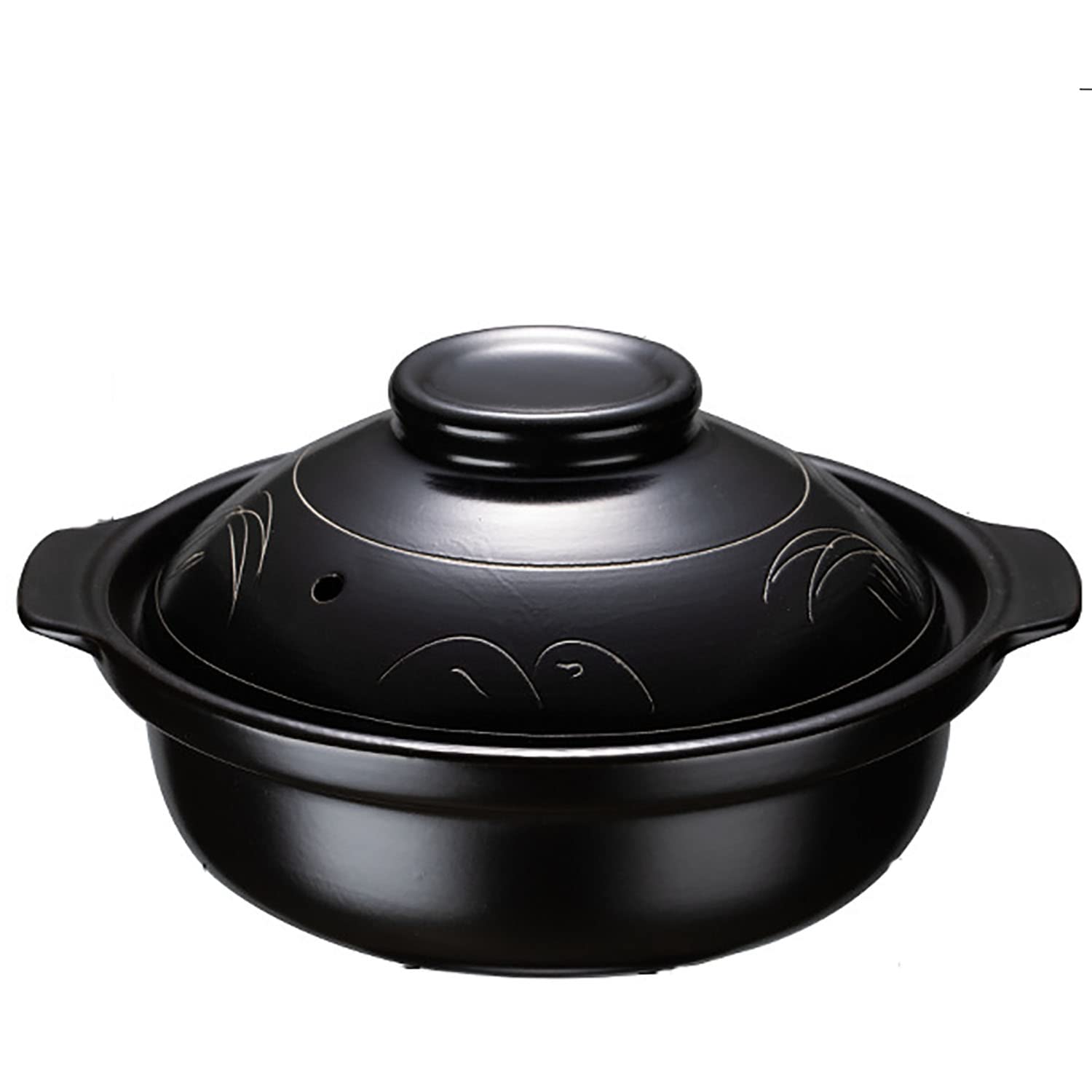 Ceramiczne naczynia do zapiekanek, Odporny na wysoką temperaturę garnek ceramiczny Trwały i łatwy do czyszczenia Kuchenka gazowa użytku domowego Garnek gliniany z otwartym płomieniem(1.5l)