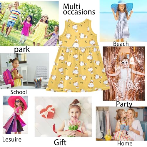 Girl Sleeveless Dress Summer Novelty Play Dress Outfit 2T-8T2