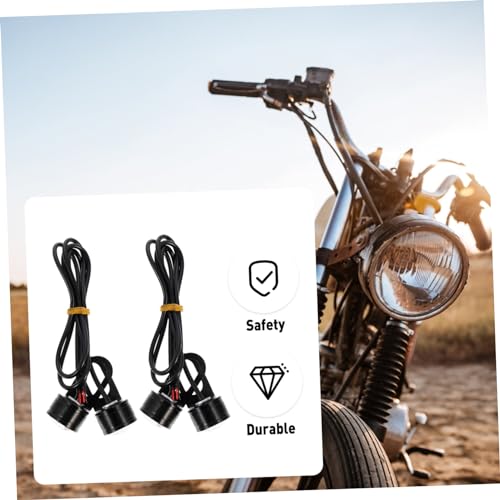 ULTECHNOVO 4Pcs Luz De Circulação Diurna Durante O Dia Luz Modificada Da Motocicleta Reequipamento L