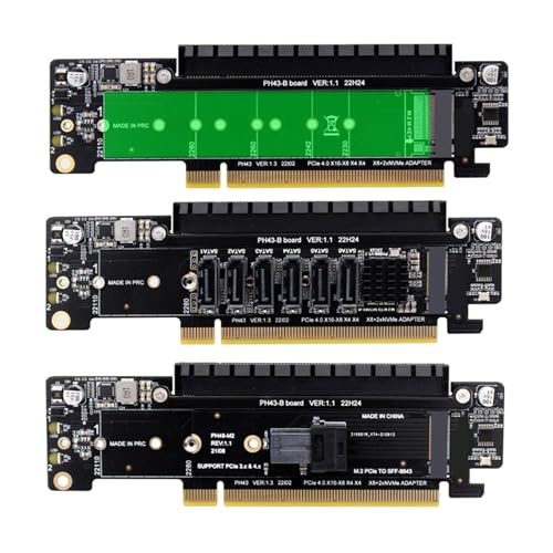 Tarjeta PCIE 4.0 de expansión dividida carril 8+4+4 para rendimiento PC 6