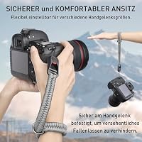 Sunya Kamera Handschlaufe mit Schnellverschluss. Verstellbarer Kameragurt für verschiedene Handgelenke, Ultraleichtes Gewicht Paracord Band Handgelenkschlaufe für DSLR – Ansicht 4