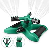 aspersores para riego jardin 【Fácil de usar y rápida instalación】Simplemente conecte la manguera al rociador para usar; ningún proceso de instalación complicado, sin otro equipo auxiliar de potencia. Verifique la presión y la distancia del rociador, los rociadores de césped, ajustando la presión del agua.