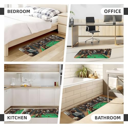 Alfombras de cocina de pie cómodas con base antideslizante y lavable 7