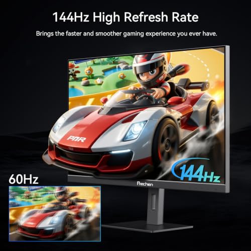 Image of 32 Inch 4K Touch Monitor, 144Hz UHD 3840x2160 Desktop Monitor 10-Point Touchscreen, HDMI 2.1 & DP 1.4 & Type-C, HDR 400, Height-Adjustable & Rotatable Stand VESA Mountable External Touch Screen for PC