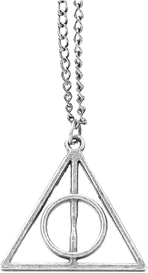 Magical Jewelry Triangular Pendant Chain Necklace - Silver