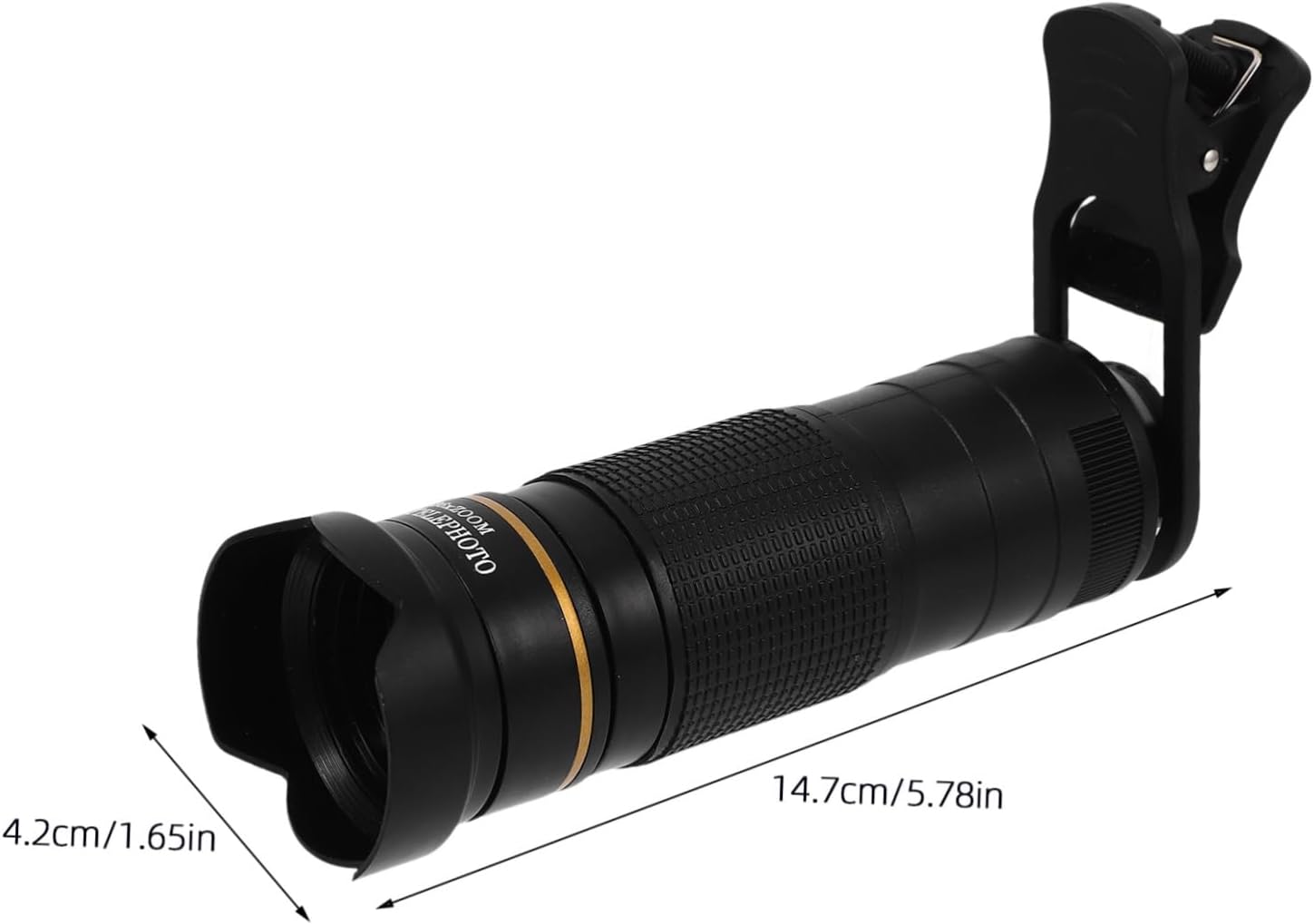 Universal Black 4k 32x Phone Telescope Lens Telephoto External Lens for Cell Phone for Tourism